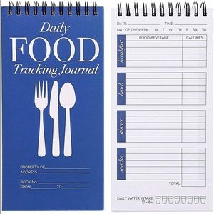 JUVALE: DAILY FOOD INTAKE TRACKER NOTEBOOK. 10 PACK. 9x4 INCHES. NWOT.